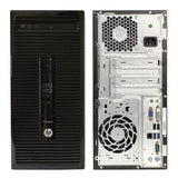  HP ProDesk 400 G1 MT Intel® Core™ i5-4570 8GB RAM 500GB Storage Win10 Pro Micro Tower PC With Monitor K/B Black