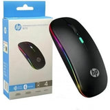 HP Wireless Bluetooth Mouse W10 Rechargeable LED Dual Mode Mouse Black