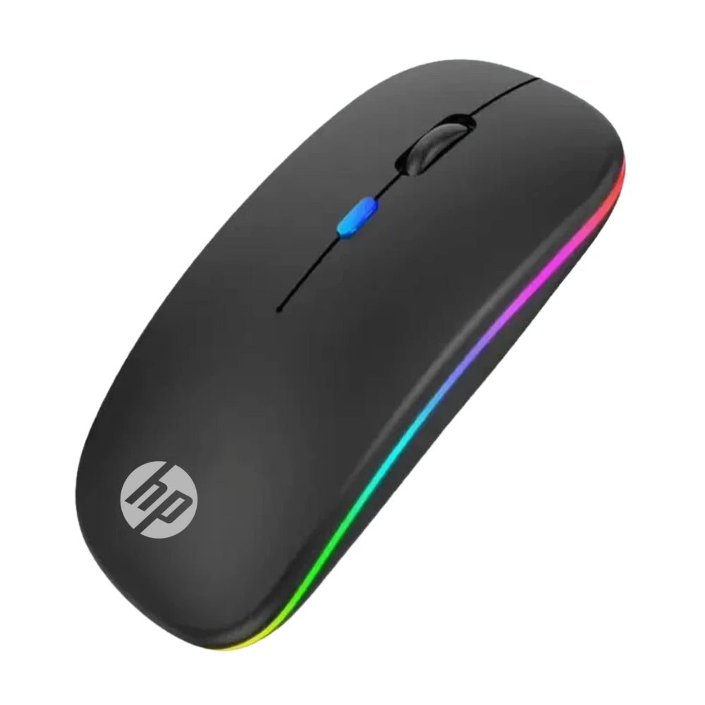 HP Wireless Bluetooth Mouse W10 Rechargeable LED Dual Mode Mouse Black