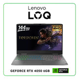 Lenovo LOQ Gaming Laptop, AMD Ryzen 7-7840HS , 8GB RAM , 512GB SSD , NVIDIA GeForce RTX 4050 6GB Graphics , 15.6" FHD 144Hz , Backlit Keyboard , Storm Grey