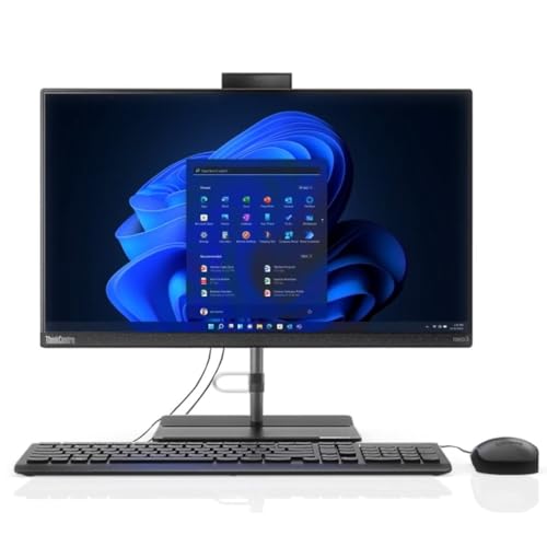 Lenovo All-in-One Neo30a Desktop 13th Gen Intel Core i5-13420H Processor 8GB RAM 512GB SSD Intel UHD Graphics 21.5" FHD Display Win11 Pro Black