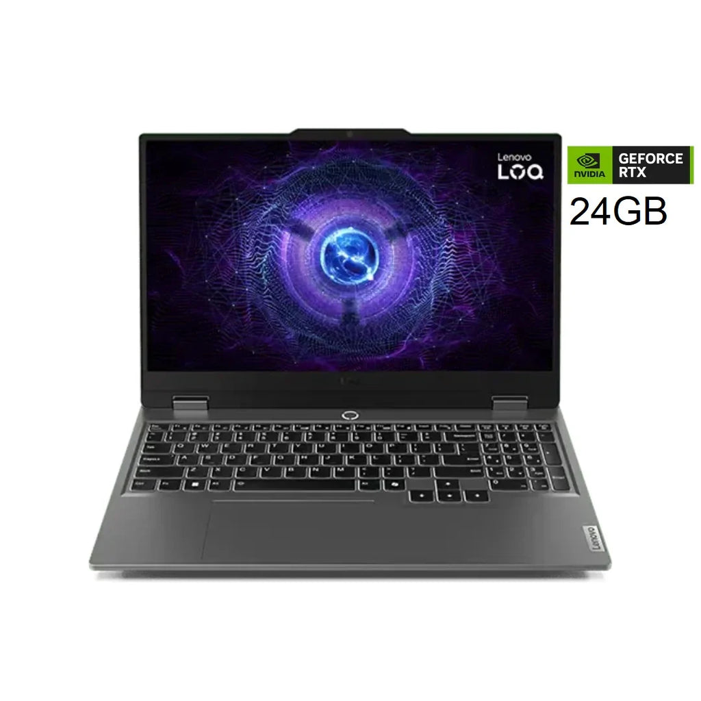Lenovo Gaming Laptop LOQ 15IRX10  I7 -13650HX 24GB RAM 512GB SSD RTX 5060 8GB 15.6"FHD 144Hz ENGLISH BACKLIT DOS GREY  WHITE
