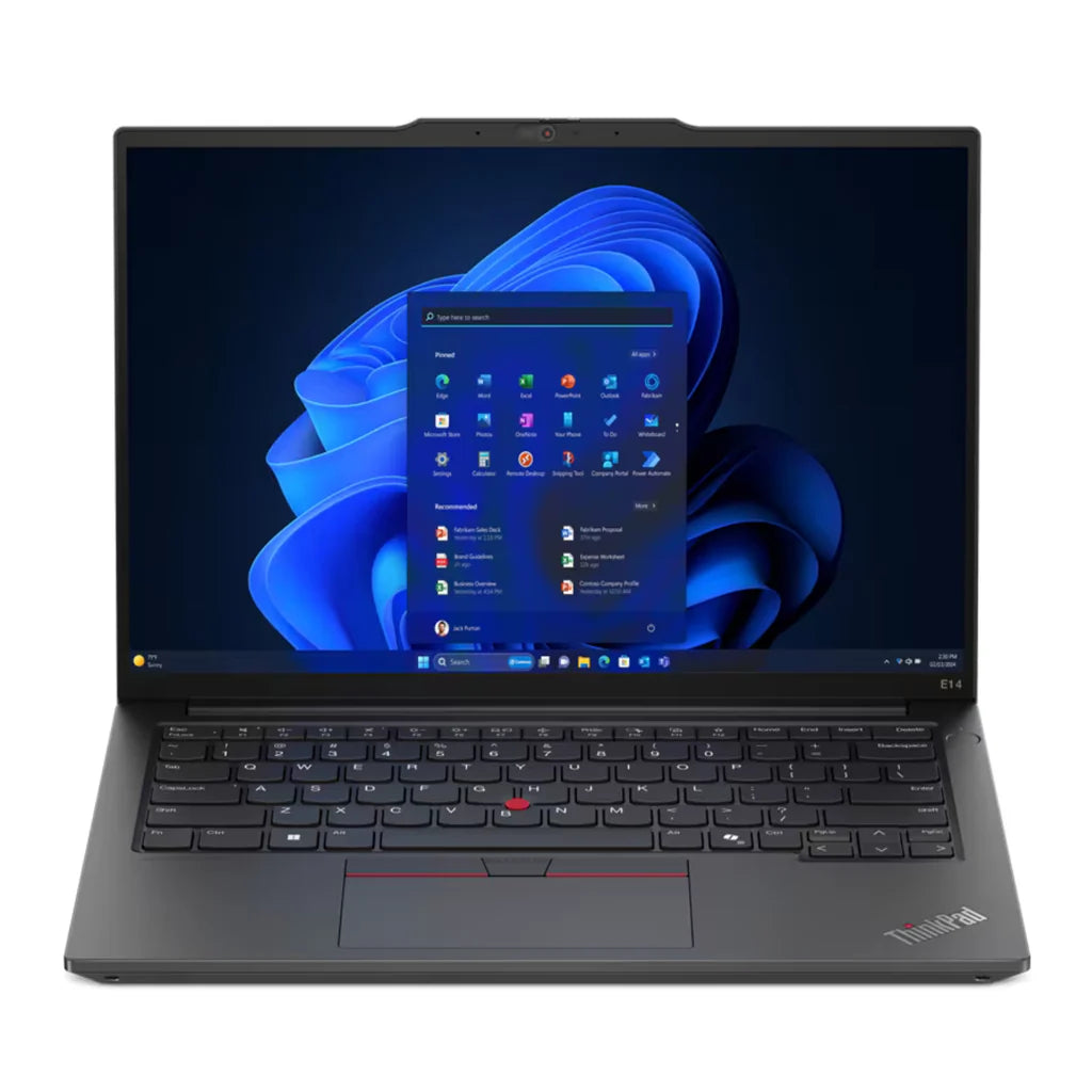 Lenovo ThinkPad E14 Gen 8 Laptop 14" WUXGA Display Intel Core Ultra 7 355 16GB RAM 512GB SSD Intel Graphics English K/BWIN 11Pro Black