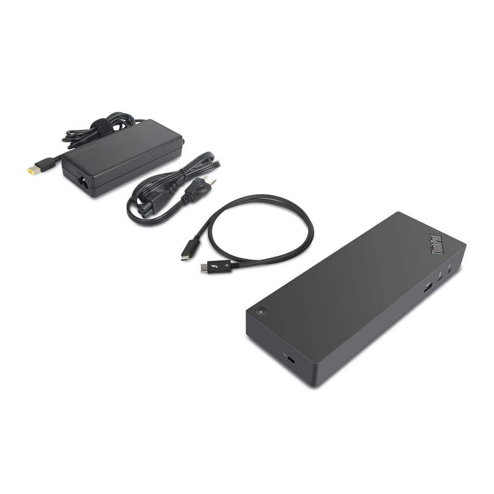 Lenovo ThinkPad Thunderbolt 3 Dock Gen 2 135W Dual UHD 4K Display Capability 2 HDMI 2 DP USB-C USB 3.1 Black