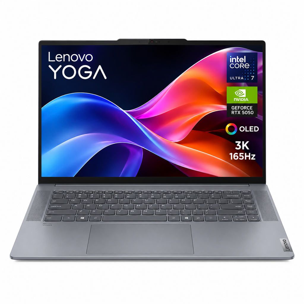 Lenovo Yoga Pro 7i Laptop Intel Ultra 7-356H, 32 GB RAM 1 TB SSD 15.3" 3K OLED Touchscreen Nvidia G-Force RTX 5050 Backlit Keyboard W11 Home Luna Grey 