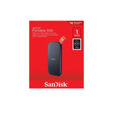 SanDisk 1TB Portable SSD USB-C 3.2 Gen 2 Interface Up to 800 MB/s Transfer Speed Black Orange
