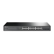 TP Link TL-SG2428P Jetstream 24 Port Gigabit Smart Managed Poe Switch 24 Poe+ Ports @250W 4 SFP Slots Black