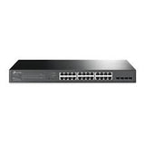 TP Link TL-SG2428P Jetstream 24 Port Gigabit Smart Managed Poe Switch 24 Poe+ Ports @250W 4 SFP Slots Black