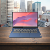 Lenovo IdeaPad Slim 3 Chromebook 14M868 14" Full HD Laptop MediaTek 4GB RAM 128GB eMMC, Chrome OS Abyss Blue