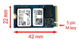 OEM WD 256GB M.2 PCI-e NVME SSD Internal SN530 Solid State Drive 42mm 2242 Form Factor M Key