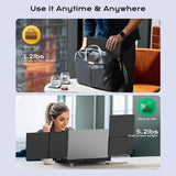 V2COM F3 14" Triple Laptop Monitor Extender, Dual Foldable Full HD Screen Extender USB-C & HDMI