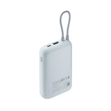  Xiaomi Power Bank 10000mAh Integrated Cable USB and USB-C Port 22.5W Ice Blue