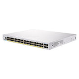 Cisco CBS350-48P Switch 48 Port GE PoE 370W 4x1G SFP IPv4/IPv6 Routing 256MB Flash Enhanced Security Innovative White/Silver