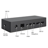 Microsoft Surface Dock Station 2 Power Supply 2xUSB-C Ethernet Port Black