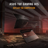 ASUS TUF Gaming A15 FA506 - AMD Ryzen 7-7435HS - 8GB Ram - 512GB SSD - NVIDIA GeForce RTX 2050 4GB Graphics - 15.6" FHD 144Hz - Windows11 Home - Black - Samazon