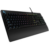 Logitech - G213 Prodigy Gaming Keyboard, RGB Lightsync Backlit Keys, Dedicated Multi-Media Keys, Qwerty Us International Layout |Black