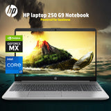 HP Notebook 250 G9 Core i7-1255U 12th Generation  8GB 512GB SSD  NVIDIA GeForce MX550-2GB Graphics  Windows11 Pro  15.6" FHD