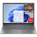 Laptop with AMD Ryzen 8840U processor and Radeon graphics on a white background
