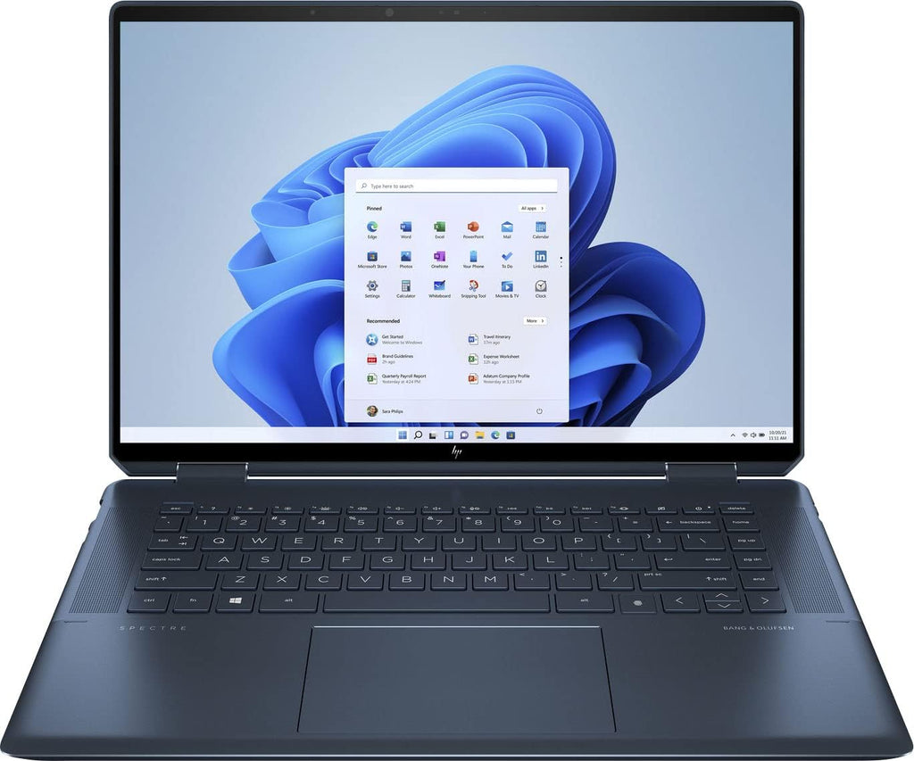 HP Spectre x360 Convertible 16-f0013dx Core i7-11390H 5.0GHz 16GB 512GB SSD PCIe  Iris Xe Graphics 16.0 3K+ (3072x1920) Touch Win 11 Home  Nocturne Blue