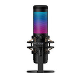 HyperX QuadCast S – RGB USB Condenser Microphone, For PC/PS5/PS4 and Mac Stunning RGB Microphone for Streamers and Content Creators Black