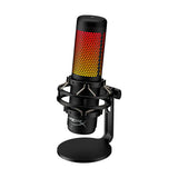 HyperX QuadCast S – RGB USB Condenser Microphone, For PC/PS5/PS4 and Mac Stunning RGB Microphone for Streamers and Content Creators Black