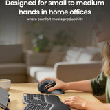 ProtoArc Ergonomic EM11 Mouse, NL Bluetooth Rechargeable Wireless Vertical Mouse 3 Multi-Device Connectivity for Computer/PC/Laptop Black