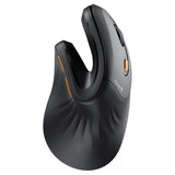 ProtoArc Ergonomic EM11 Mouse, NL Bluetooth Rechargeable Wireless Vertical Mouse 3 Multi-Device Connectivity for Computer/PC/Laptop Black