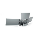 V2COM W3 Quad Screen Extender for Laptop – 14" Triple Portable Monitor Extension | FHD 1080P IPS Display | Plug & Play USB-C/HDMI | Foldable Workstation for 13”-17” Laptops (Windows, Mac, Chrome)