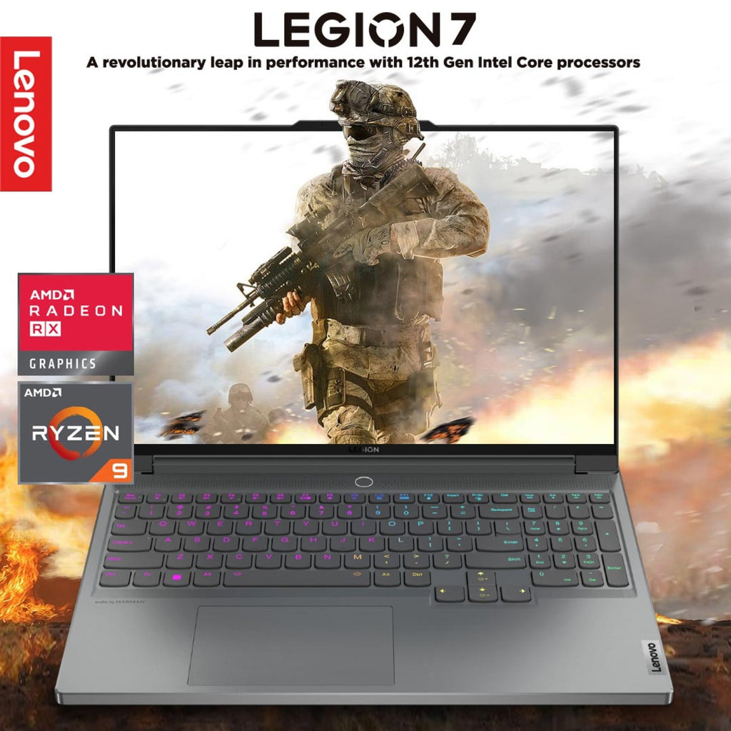 Lenovo Gaming Laptop Legion 7 16ARHA7, AMD Ryzen 9-6900HX, 32GB Ram, 1TB SSD, AMD Radeon RX 6850M XT 12GB Graphics, 16 WQXGA, IPS-500nits 165Hz, Winodws11 Pro, Storm Grey