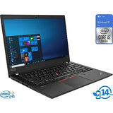 Lenovo ThinkPad T14 Core i5 10210U Processor 16GB 256GB SSD Windows 10 Pro 14 Inch Display black