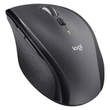 Logitech M705 Marathon Wireless Mouse 2.4 GHz 1000 DPI Laser Grade Tracking 7-Buttons Extra Thumb Buttons |Black