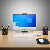 HP All in One Pc 24-CB1013 Core i7 1255U 32GB U/G 1TB SSD Iris X Graphics Win 11 Pro 23.8 Inch Display White