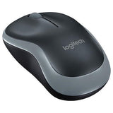 Logitech M185 Wireless Mouse, Color Black