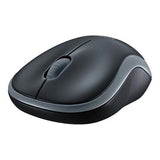 Logitech M185 Wireless Mouse, Color Black