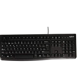 Logitech K120 USB Keyboard Optical, Color Black
