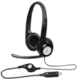 Logitech H390 Wired Headset, Stereo Headphones with Noise-Cancelling Microphone, USB, Color Black - Samazon