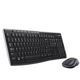 Logitech MK270 Wireless Keyboard and Mouse Combo, Color Black