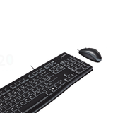 Logitech MK120 Keyboard and Mouse, Color Black