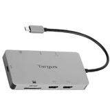 Targus USB-C Dual HDMI 4K Docking Station With 100W PD Pass-Thru, Color Silver