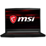 MSI GF63 Gaming Laptop, Intel Core i5-10300H 2.5GHz, 8GB RAM, 256GB SSD, Nvidia Geforce GTX 1650 4GB Graphics Card, Windows 10 Home, 15.6"(1920x1080)