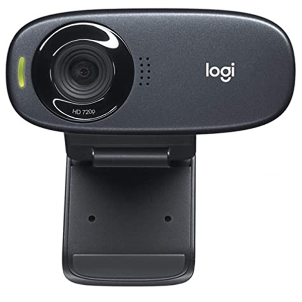 Logitech C310 HD Webcam, Color Black