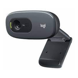 Logitech C270 HD Webcam, Color Black