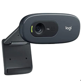 Logitech C270 HD Webcam, Color Black