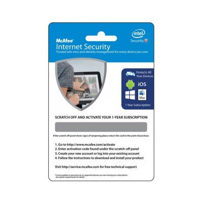 McAfee Internet Security 2022 for 1 Year, 1 User
